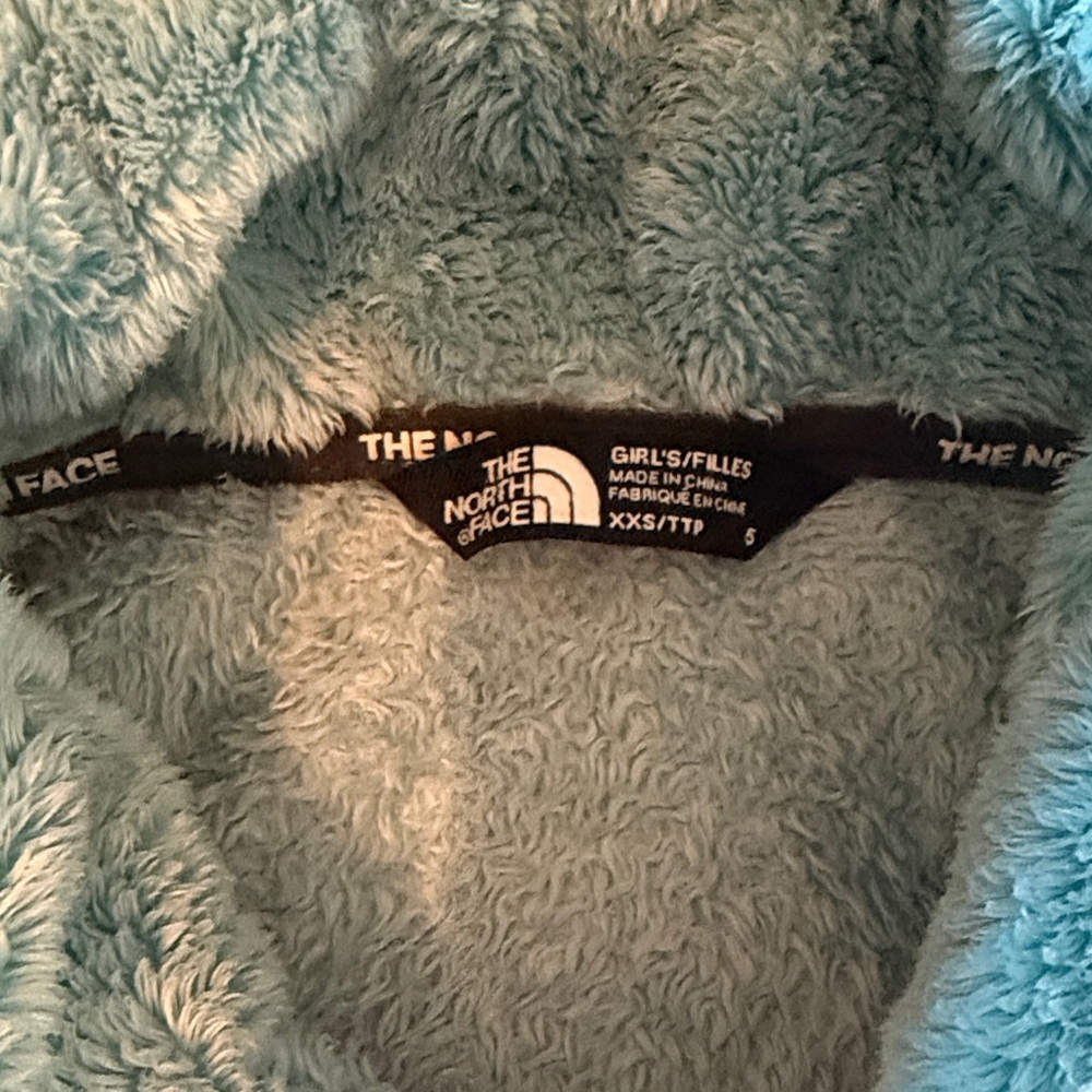 The North Face Light Blue Kids Fleece Jacket - Picture 2 of 2